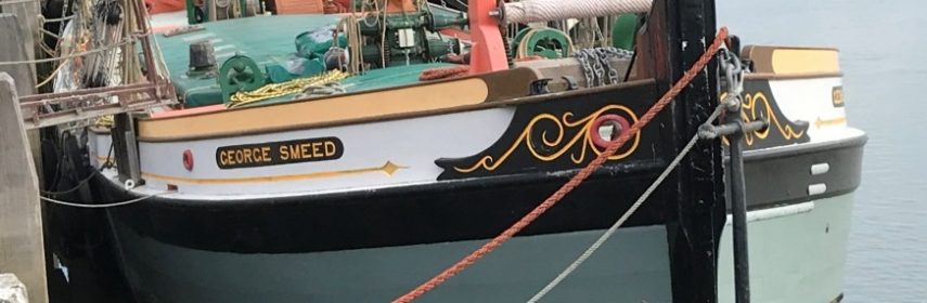 80ft Thames Sailing Barge, wooden, totally restored, 1881.