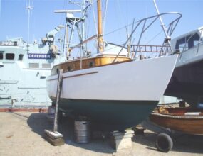 22ft Bermudan Sloop, wooden centreboarder, 1953, Tregeagle