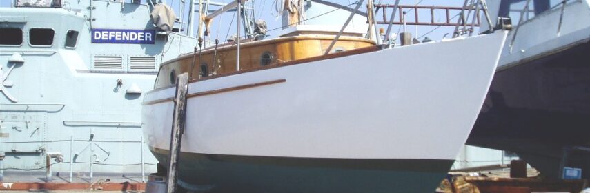 22ft Bermudan Sloop, wooden centreboarder, 1953, Tregeagle