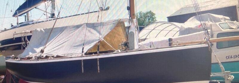 Memory 19 GRP, Gaff Sloop with Road Trailer, 1980, Satin Black